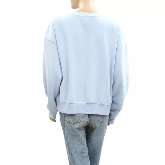 Maeve Rebecca Mayfield x Anthropologie Graphic Sweatshirt Top 1X PS NEW 276515 - Picture 9 of 11